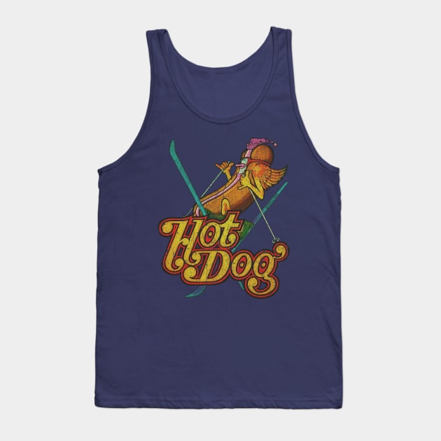 Hot Dog Skier 1974 Tank Top by JCD666